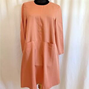 Steven Alan Coral Front Pocket Tunic Dress - Size 2 Extra Small